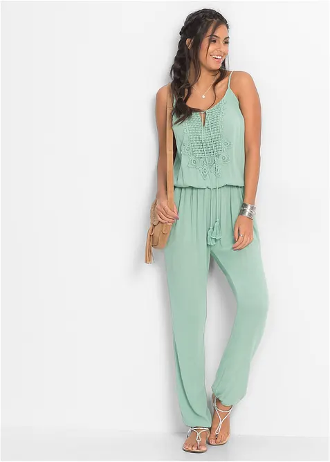 Jumpsuit van gestructureerde viscose, bonprix