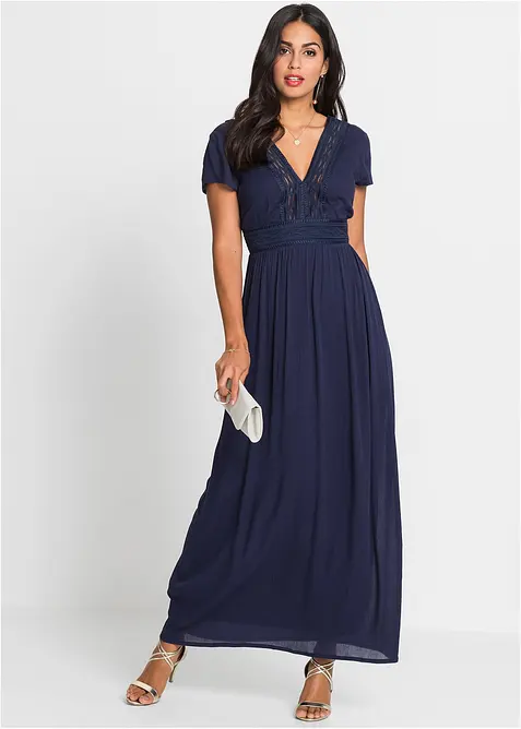 Maxi jurk van soepele viscose, bonprix