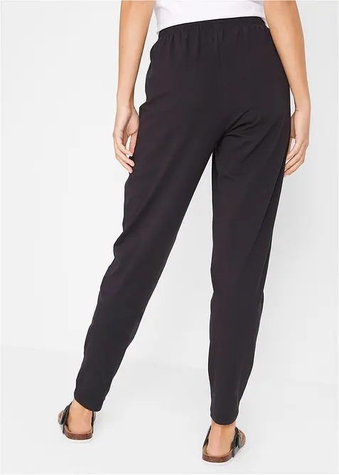 Jersey broek van katoen mix, bonprix