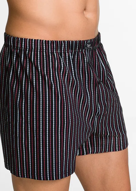 Wijde jersey boxershorts met katoen (set van 3), bonprix