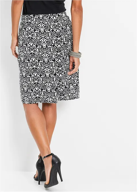 Longshirt met metallic print  in een viscosemix, bonprix