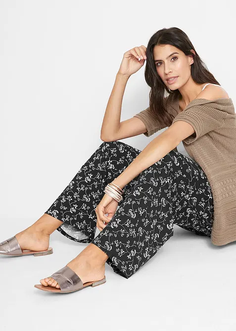 Palazzo broek in een viscosemix, bonprix