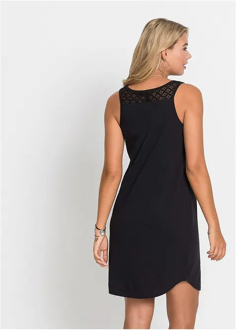 Shirtjurk van katoen met kant, bonprix