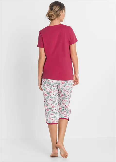 Capri pyjama van puur katoen, bonprix