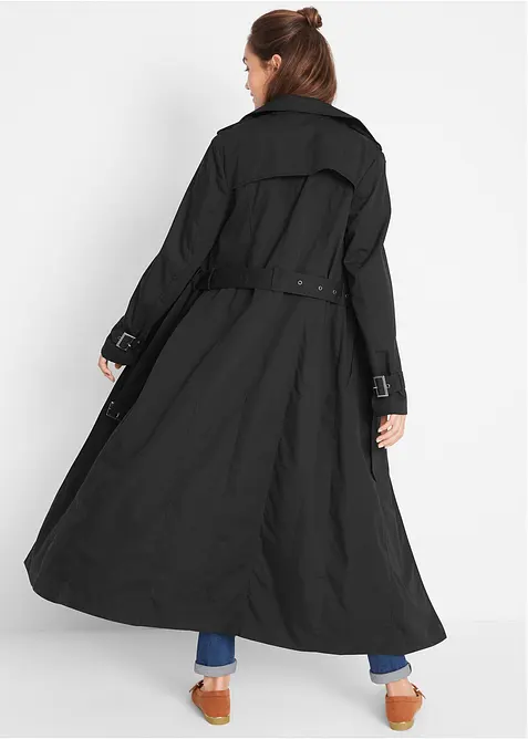 Lange trenchcoat met een ceintuur, bonprix