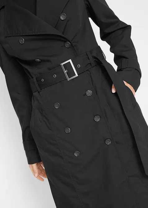Lange trenchcoat met een ceintuur, bonprix