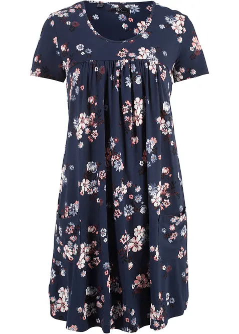 Korte jersey jurk in een zachte viscosemix, bonprix