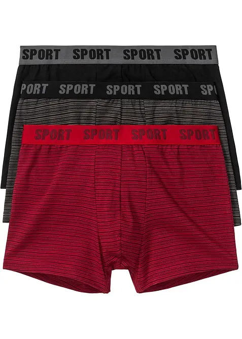 Strakke boxershorts met katoen (set van 3), bonprix