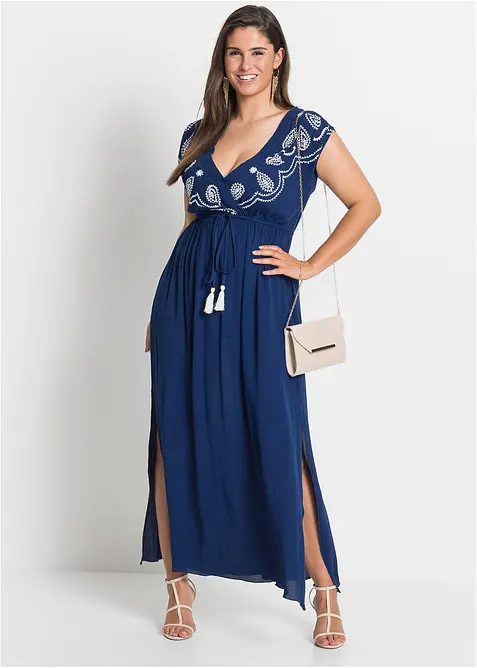 Maxi jurk met borduursel, bonprix