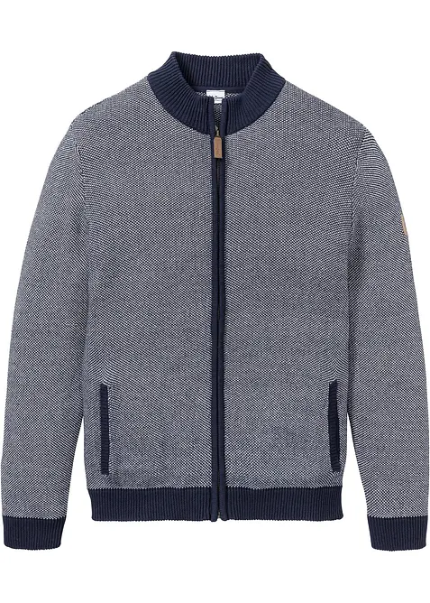 Grof gebreide vest met opstaande kraag, bonprix