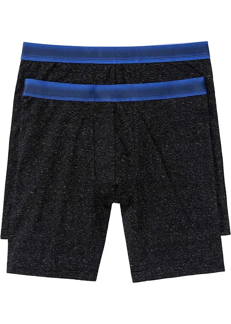 Strakke lange boxershorts (set van 2), bonprix