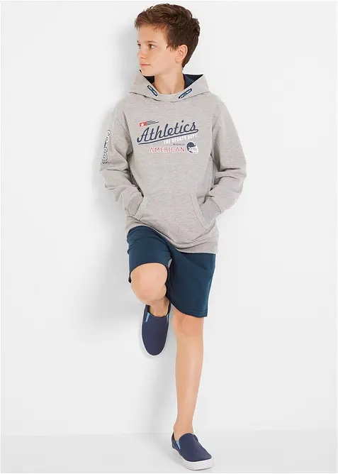 Sweat bermuda in een zachte katoenmix (set van 2), bonprix