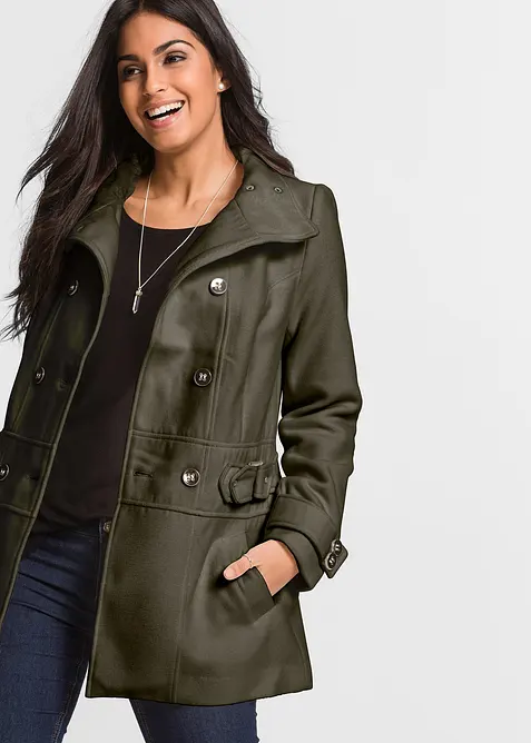 Korte coat, korte maten, bonprix