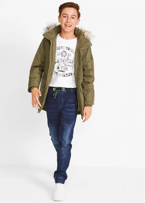 Regular fit sweat jeans, tapered, bonprix