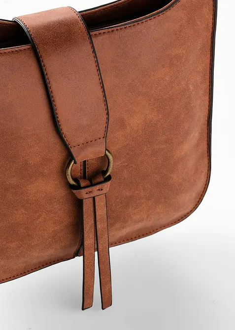 Schoudertas met decoratieve gesp, bonprix