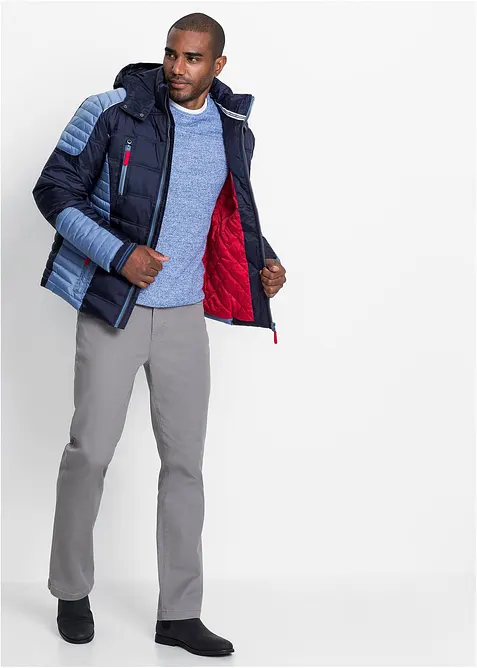 Gewatteerde winterjas met afneembare capuchon, bonprix