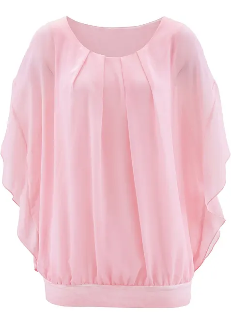 Chiffon blouse met ondershirt, bonprix