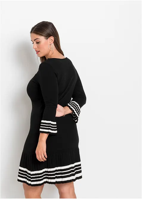 Gebreide jurk in een zachte viscosemix, bonprix