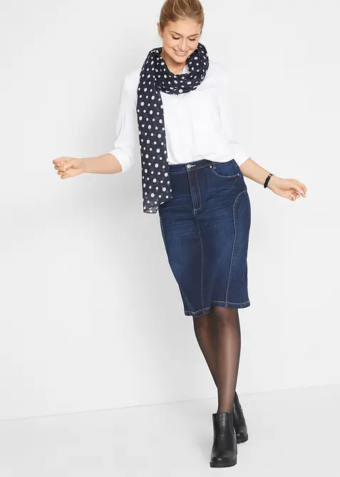 High-waist stretch rok met comfortband, bonprix
