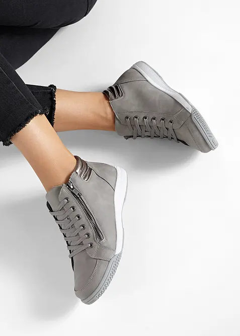 Hoge sneakers met ritssluiting, bonprix