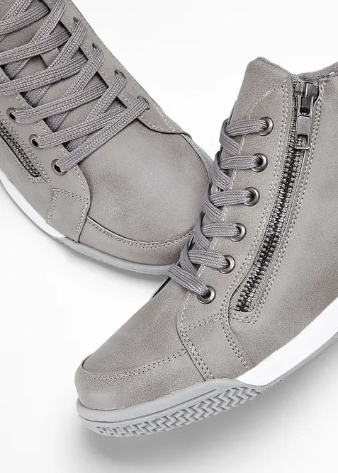 Hoge sneakers met ritssluiting, bonprix