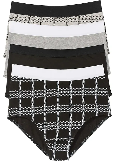 Tailleslip met biologisch katoen (set van 4), bonprix