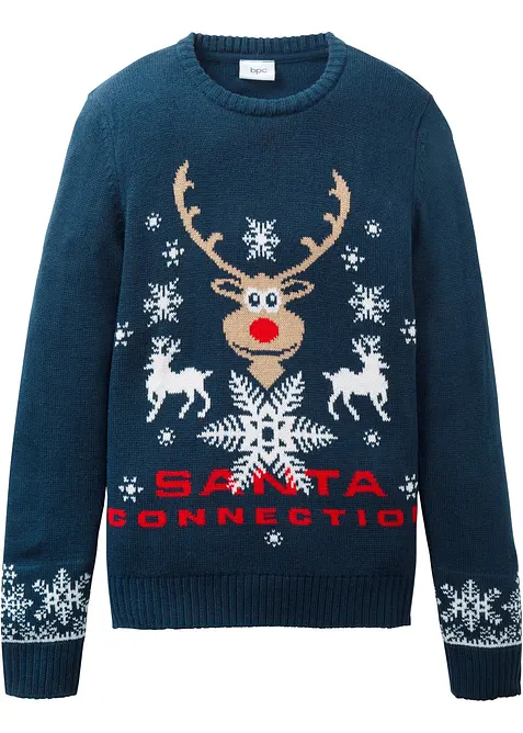 Fijngebreide trui met een kerstmotief, bonprix