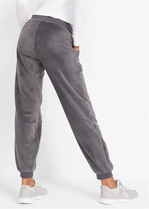 Fleece joggingbroek met comfortabele band, bonprix