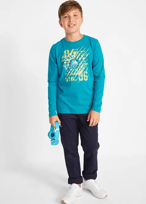 Longsleeve van biologisch katoen (set van 2), bonprix