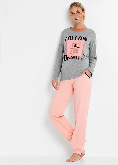 Pyjama met biologisch katoen, bonprix