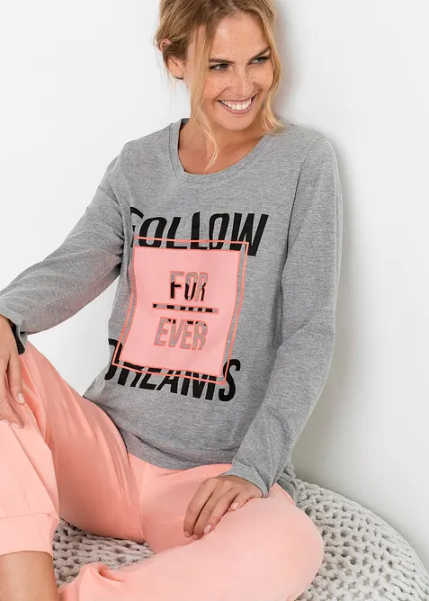 Pyjama met biologisch katoen, bonprix