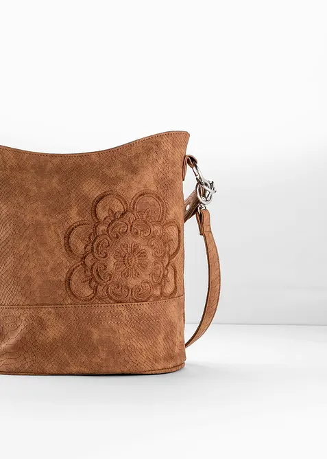 Handtas met borduursel, bonprix