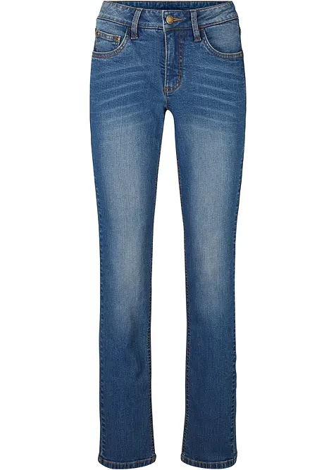 Straight jeans mid waist, stretch, bonprix