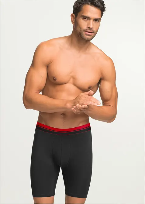 Strakke lange boxershorts (set van 2), bonprix