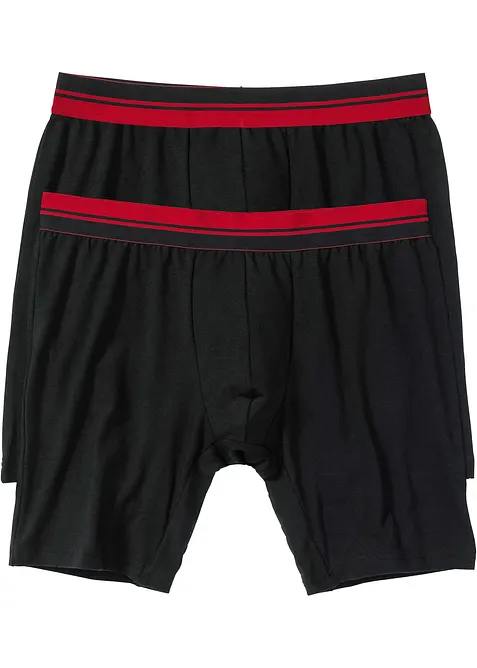 Strakke lange boxershorts (set van 2), bonprix