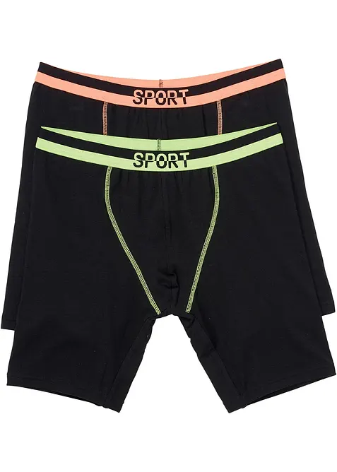 Strakke lange boxer met katoen (set van 2), bonprix