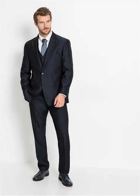 Pak met gilet en stropdas, regular fit (4-dlg. set), bonprix