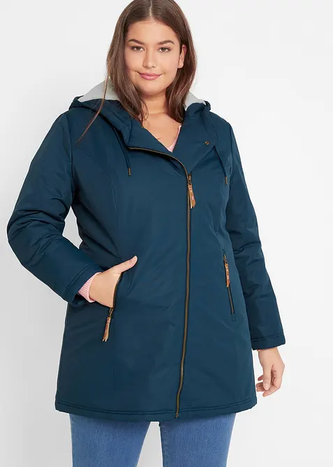 Jas met teddy, gevoerd, bonprix