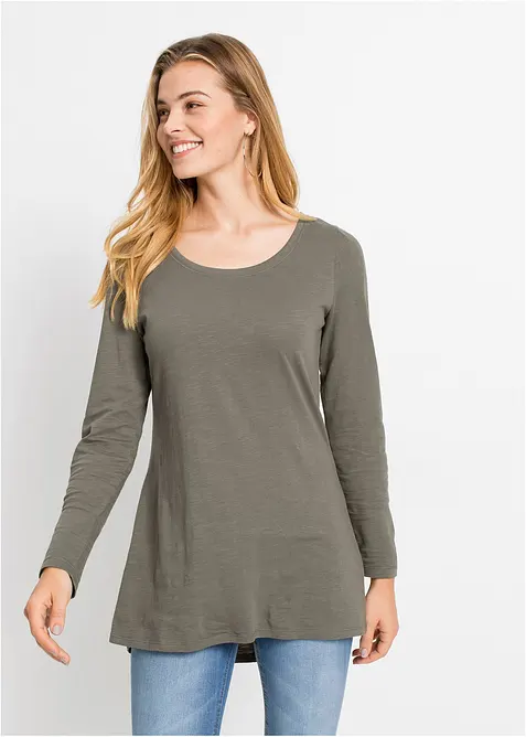 Longsleeve van puur katoen, bonprix