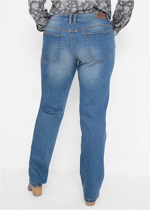 Straight jeans mid waist, stretch, bonprix