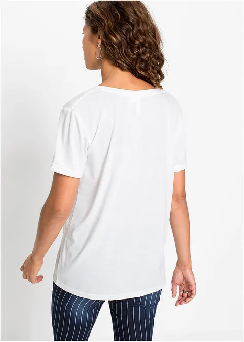 T-shirt met V-hals, bonprix