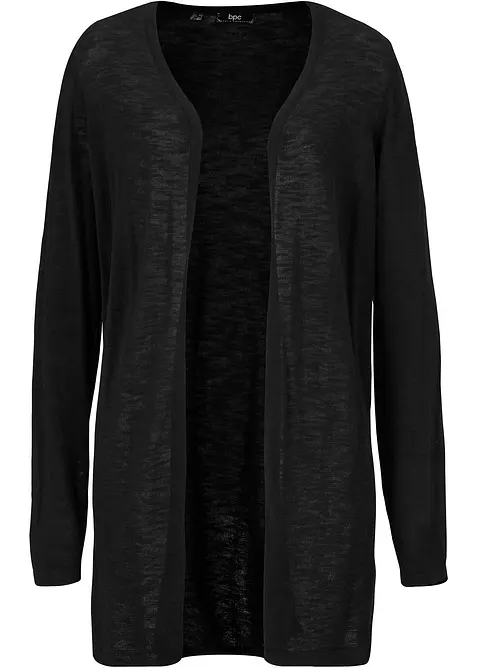 Gebreid vest van slub garen, bonprix