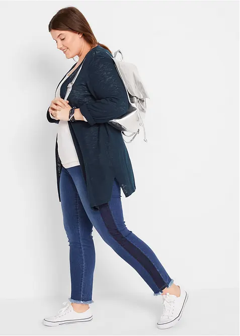 Gebreid vest van slub garen, bonprix