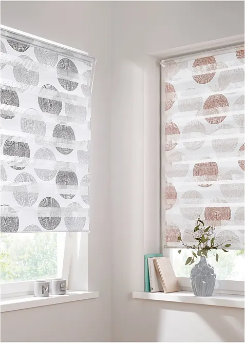 Duo rolgordijn met cirkels, bonprix