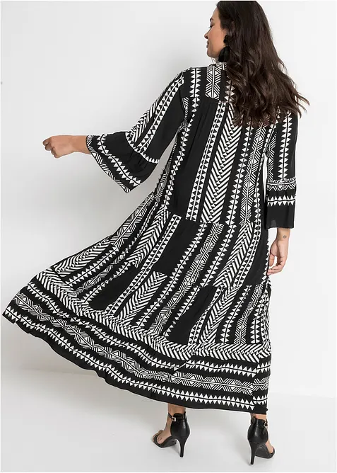 Maxi jurk met printvan soepele viscose, bonprix