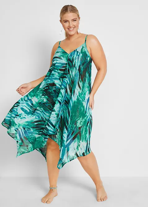 Maxi strandjurk van chiffon, bonprix