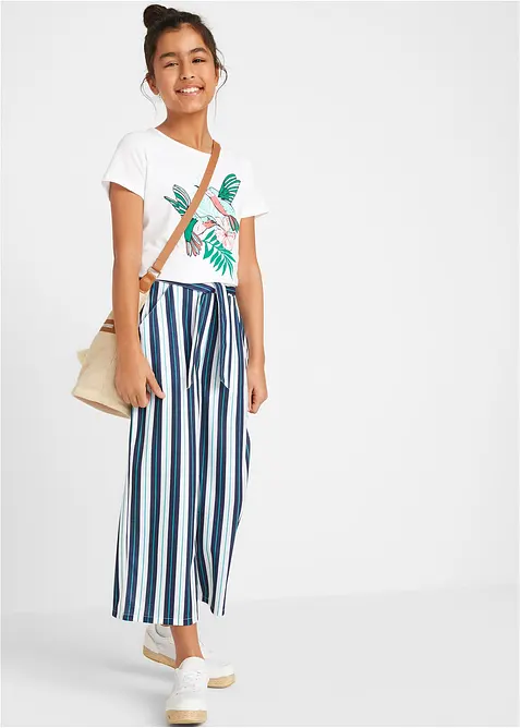 Meisjes Palazzo broek met elastische band, bonprix