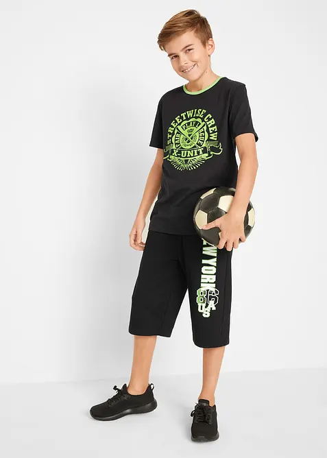 Jongens sweat bermuda van katoen, bonprix