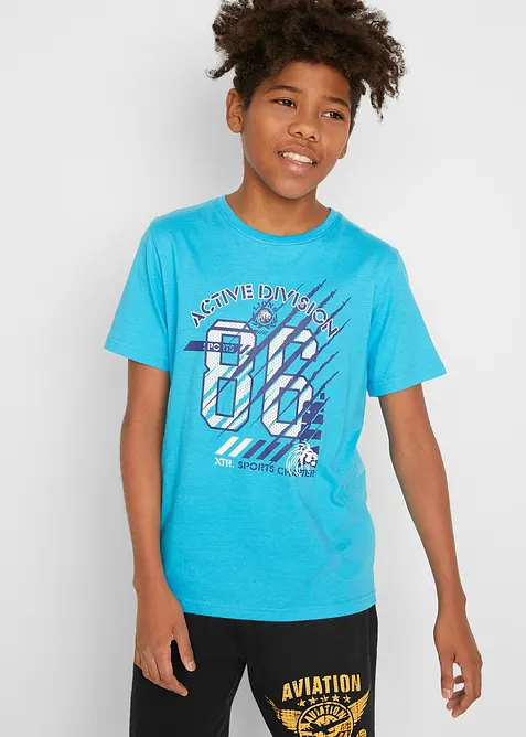 Jongens T-shirt van puur biologisch katoen (set van 2), bonprix