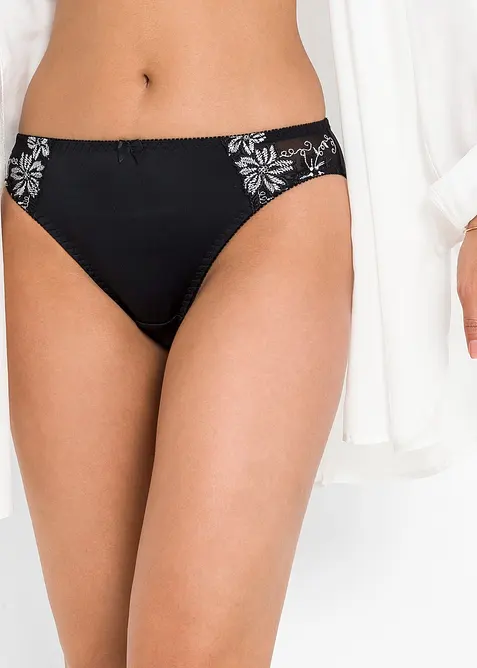 Slip met mooi borduursel (set van 2), bonprix